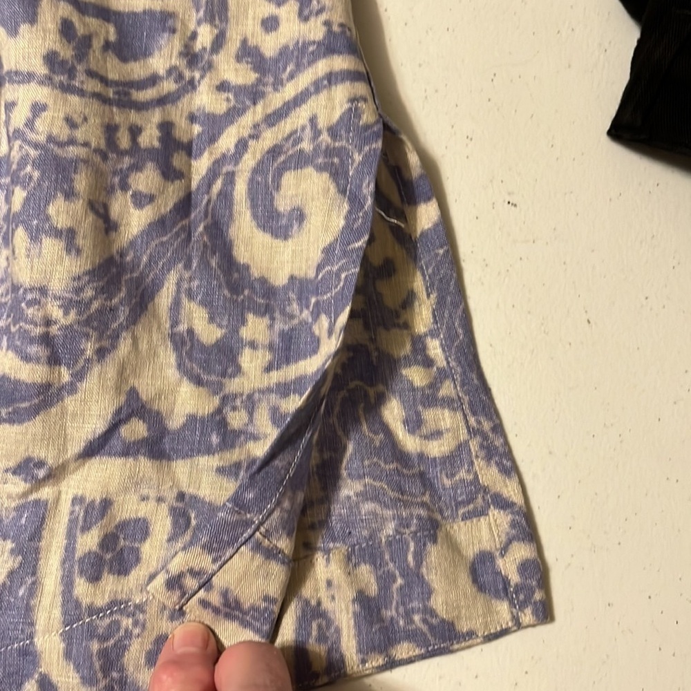 Coldwater Creek tunic blouse, blue gray , sz 1X - Picture 6 of 6